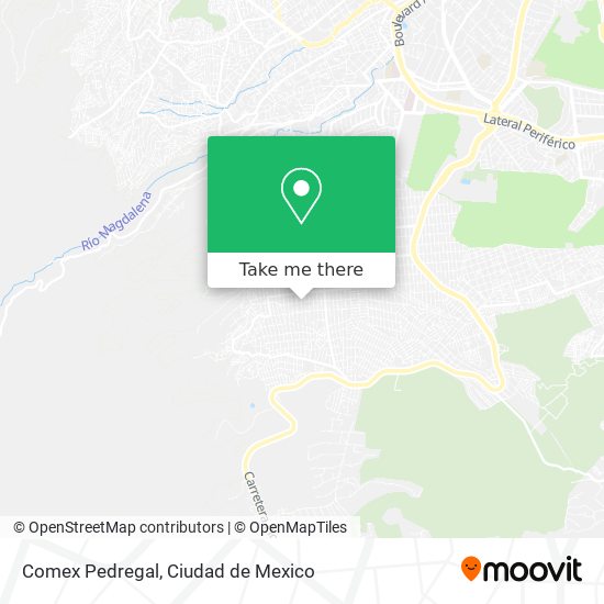 Comex Pedregal map