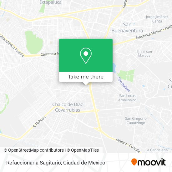 Mapa de Refaccionaria Sagitario
