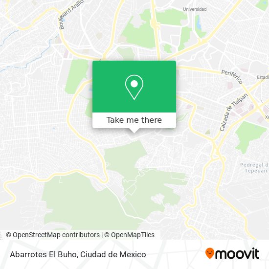 Abarrotes El Buho map