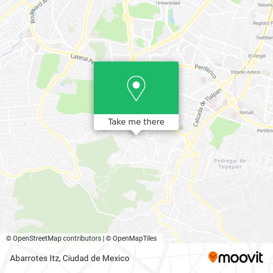 Abarrotes Itz map