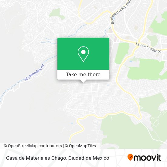 Casa de Materiales Chago map