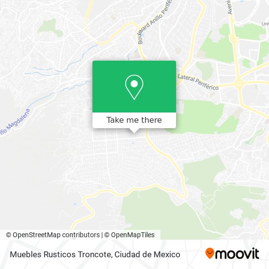 Muebles Rusticos Troncote map