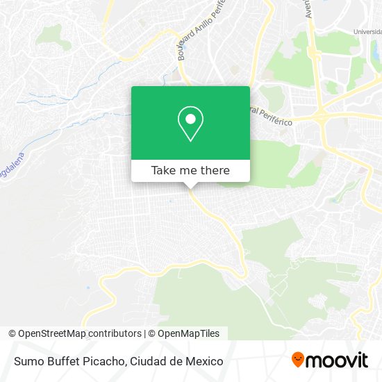 How to get to Sumo Buffet Picacho in Alvaro Obregón by Bus?