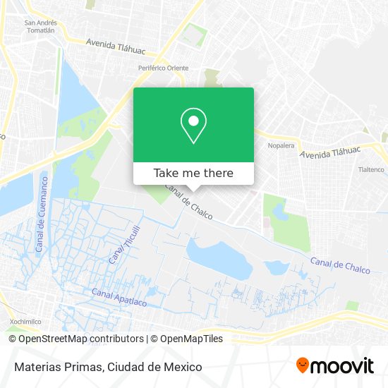 Materias Primas map