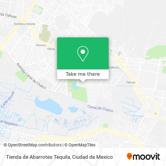 Mapa de Tienda de Abarrotes Tequila