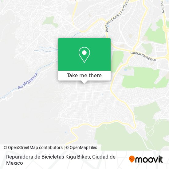 Mapa de Reparadora de Bicicletas Kiga Bikes
