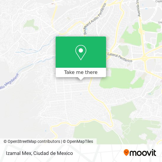 Izamal Mex map
