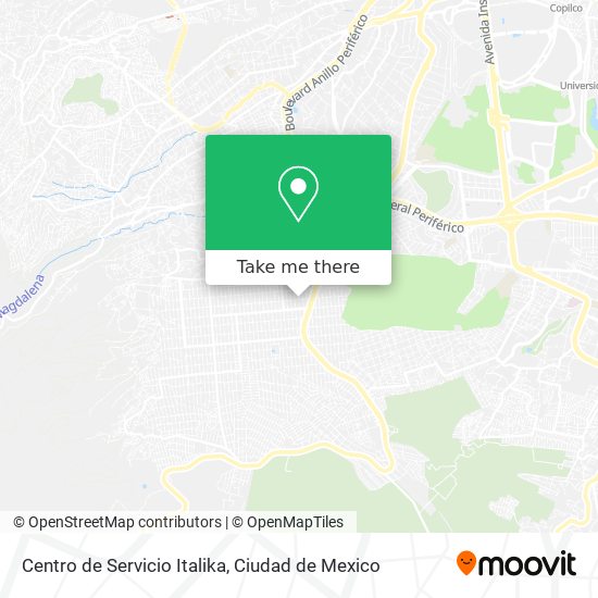 Centro de Servicio Italika map