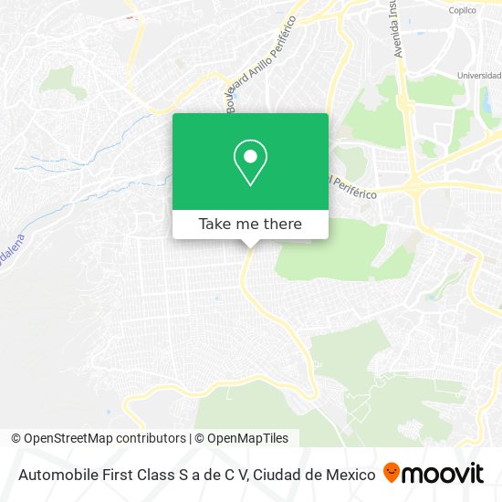 Automobile First Class S a de C V map