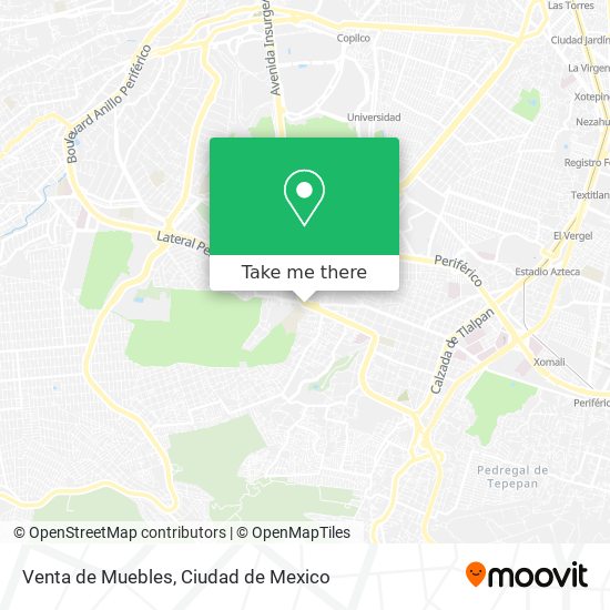 Venta de Muebles map