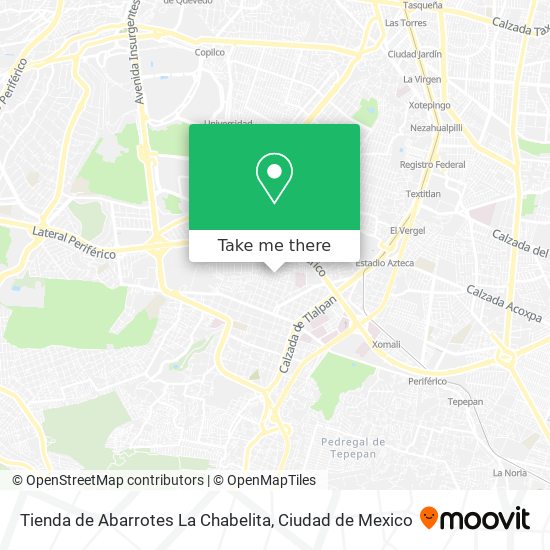 Mapa de Tienda de Abarrotes La Chabelita