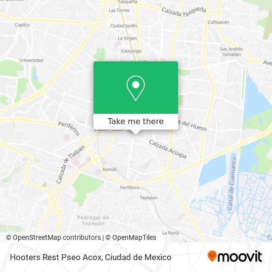 Hooters Rest Pseo Acox map