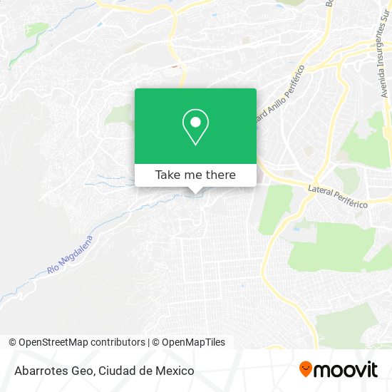 Abarrotes Geo map