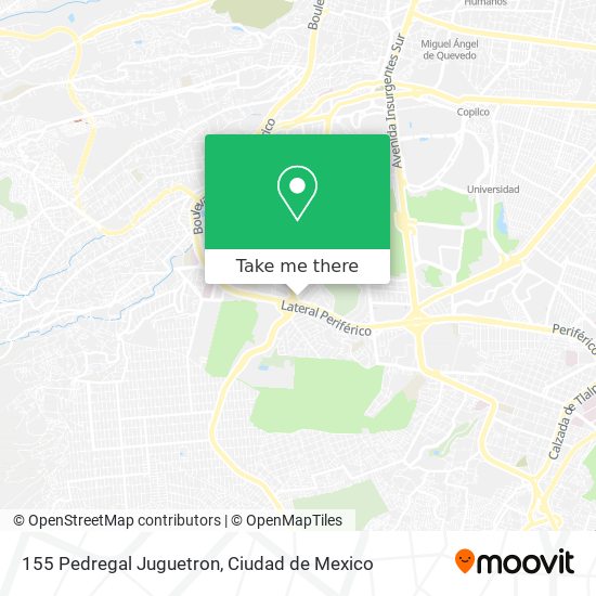 Mapa de 155 Pedregal Juguetron