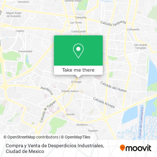 Compra y Venta de Desperdicios Industriales map