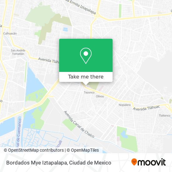 Bordados Mye Iztapalapa map
