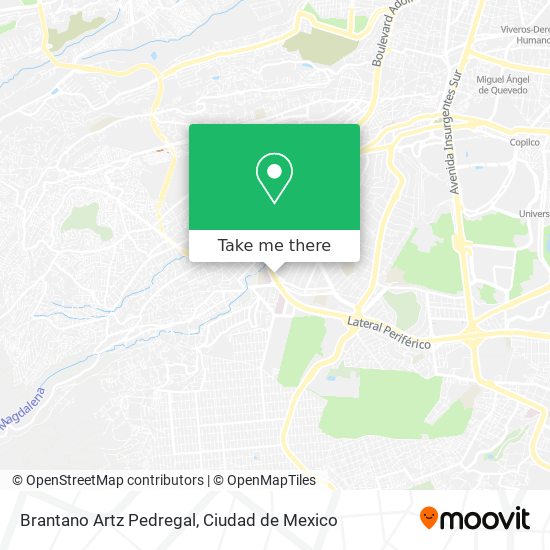 Brantano Artz Pedregal map