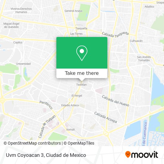 Mapa de Uvm Coyoacan 3