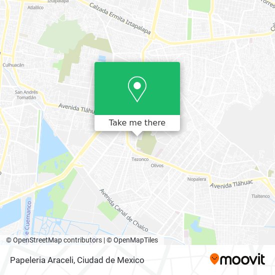 Mapa de Papeleria Araceli