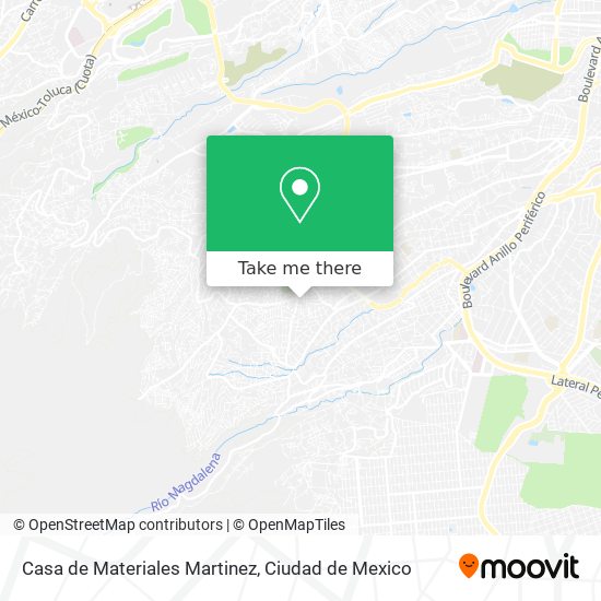 Mapa de Casa de Materiales Martinez