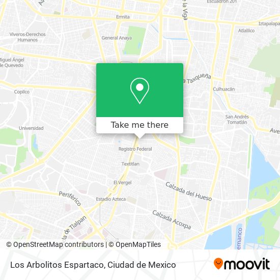 Mapa de Los Arbolitos Espartaco