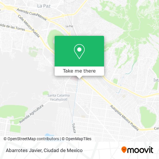 Abarrotes Javier map