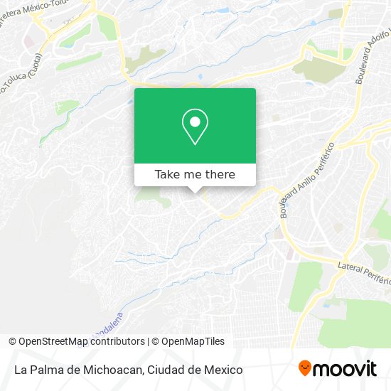 Mapa de La Palma de Michoacan