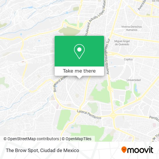 Mapa de The Brow Spot