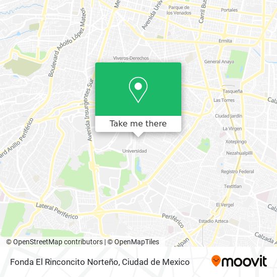 Fonda El Rinconcito Norteño map