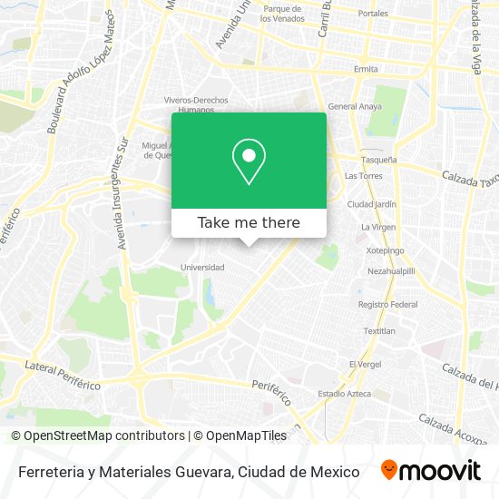 Ferreteria y Materiales Guevara map