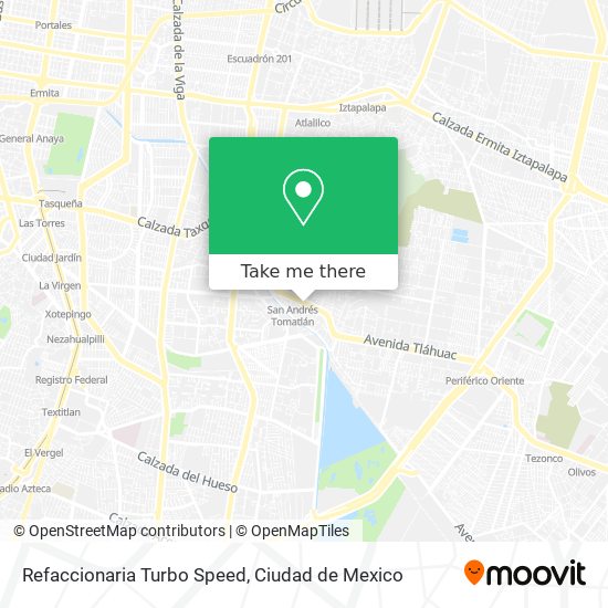 Refaccionaria Turbo Speed map