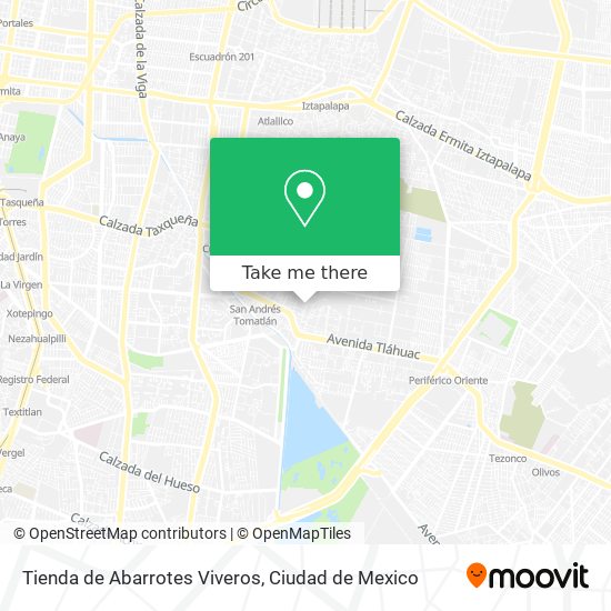 Mapa de Tienda de Abarrotes Viveros