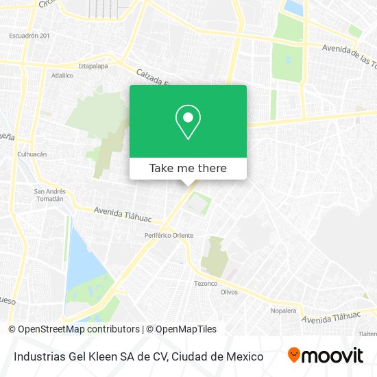 Mapa de Industrias Gel Kleen SA de CV