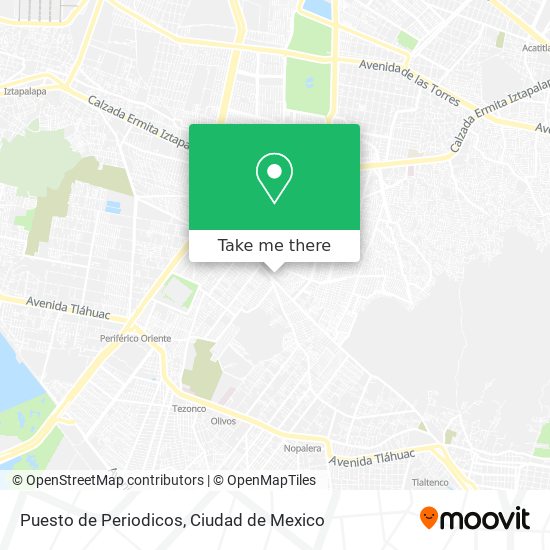 Puesto de Periodicos map