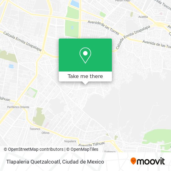 Mapa de Tlapaleria Quetzalcoatl