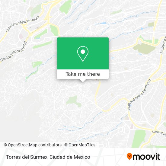 Torres del Surmex map