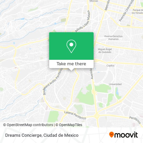 Dreams Concierge map