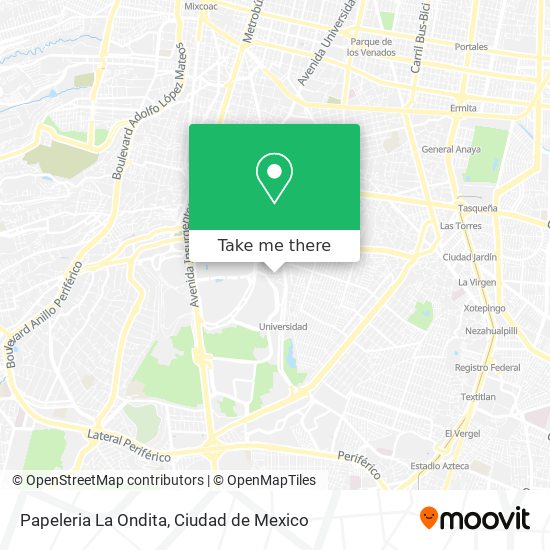 Papeleria La Ondita map