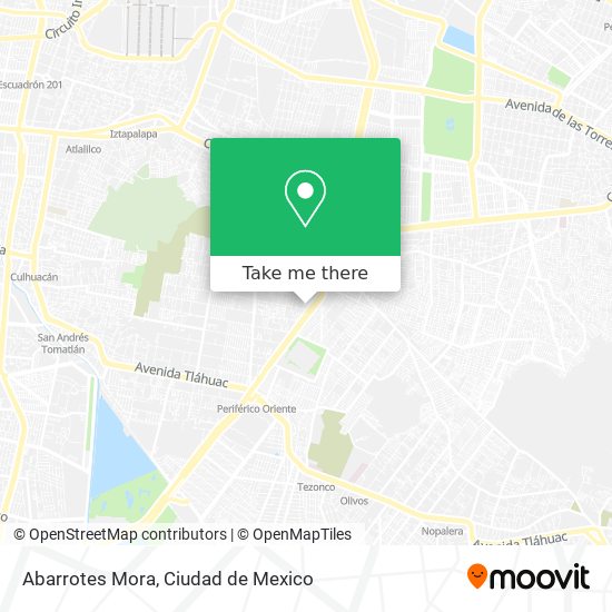 Abarrotes Mora map