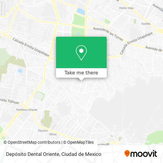 Depósito Dental Oriente map