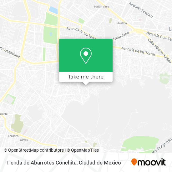 Mapa de Tienda de Abarrotes Conchita