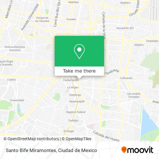 Mapa de Santo Bife Miramontes