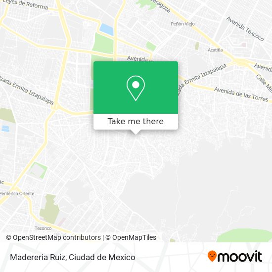 Mapa de Madereria Ruiz