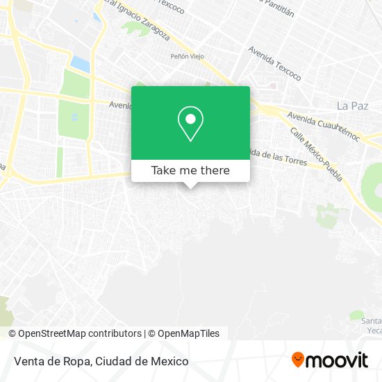 Venta de Ropa map