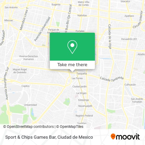 Mapa de Sport & Chips Games Bar