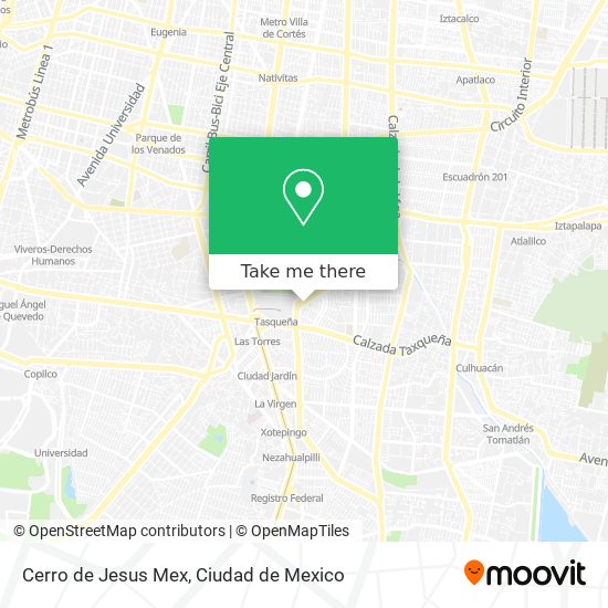 Mapa de Cerro de Jesus Mex
