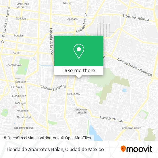 Mapa de Tienda de Abarrotes Balan