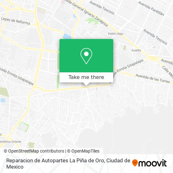 Reparacion de Autopartes La Piña de Oro map