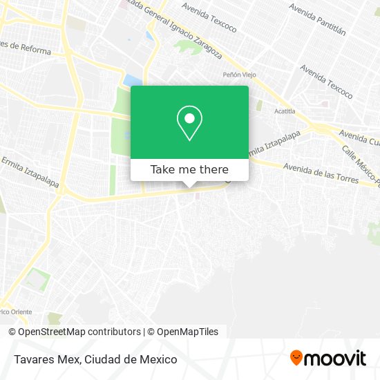 Tavares Mex map