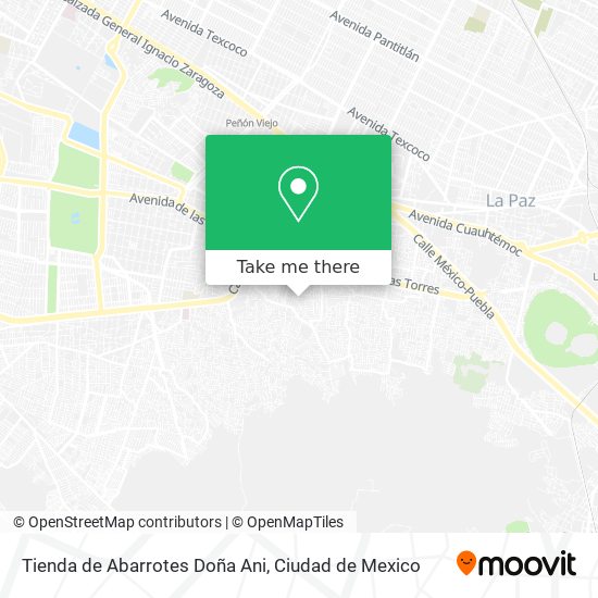 Mapa de Tienda de Abarrotes Doña Ani